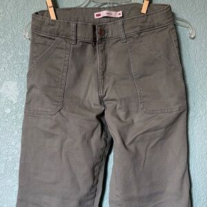 Levi's Juniors wide leg light green Chinos - size 16, good